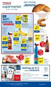 Akční leták TESCO, platný od 2025-10-15 do 2025-10-21.