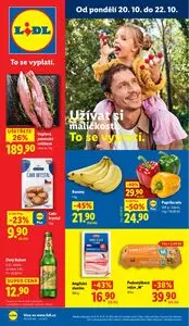 Akční leták LIDL, platný od 2025-10-20 do 2025-10-22.