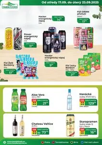 Akční leták Tamda Foods, platný od 2025-09-17 do 2025-10-23.