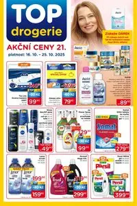 Akční leták Top Drogerie, platný od 2025-10-16 do 2025-10-25.