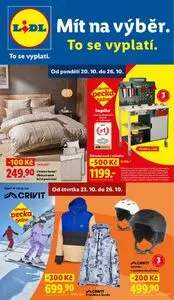 Akční leták LIDL, platný od 2025-10-20 do 2025-10-26.