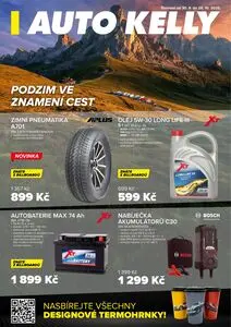 Akční leták AUTO KELLY, platný od 2025-09-30 do 2025-10-28.