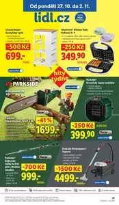 Akční leták LIDL, platný od 2025-10-27 do 2025-11-02.