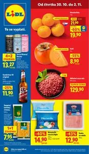 Akční leták LIDL, platný od 2025-10-30 do 2025-11-02.