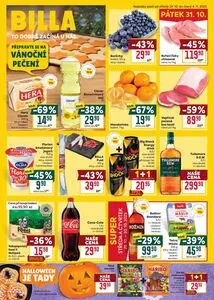 Akční leták BILLA, platný od 2025-10-29 do 2025-11-04.