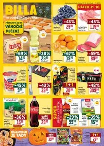 Akční leták BILLA, platný od 2025-10-29 do 2025-11-04.