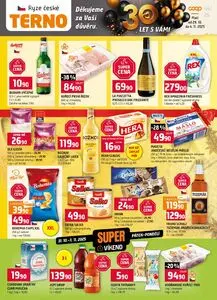 Akční leták COOP TERNO, platný od 2025-10-29 do 2025-11-04.