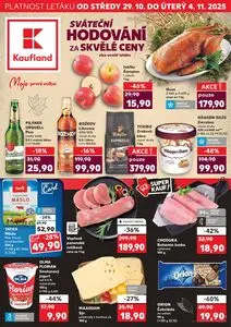 Akční leták Kaufland, platný od 2025-10-29 do 2025-11-04.