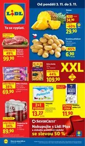 Akční leták LIDL, platný od 2025-11-03 do 2025-11-05.