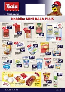 Akční leták Bala, platný od 2025-10-29 do 2025-11-09.