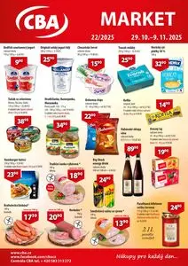 Akční leták CBA, platný od 2025-10-29 do 2025-11-09.