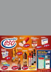 Akční leták ESO, platný od 2025-10-29 do 2025-11-09.