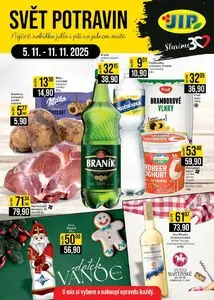 Akční leták JIP, platný od 2025-11-05 do 2025-11-11.