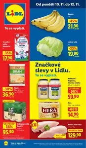 Akční leták LIDL, platný od 2025-11-10 do 2025-11-12.