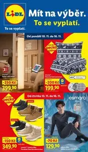 Akční leták LIDL, platný od 2025-11-10 do 2025-11-16.