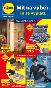Akční leták LIDL, platný od 2025-11-10 do 2025-11-16.