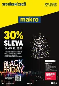Akční leták makro, platný od 2025-11-05 do 2025-11-18.