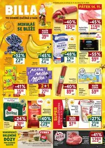 Akční leták BILLA, platný od 2025-11-12 do 2025-11-18.
