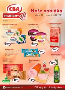 Akční leták CBA, platný od 2025-11-12 do 2025-11-18.