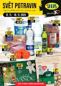Akční leták JIP, platný od 2025-11-12 do 2025-11-18.