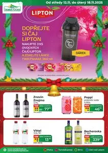 Akční leták Tamda Foods, platný od 2025-11-12 do 2025-11-18.