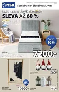 Akční leták Jysk, platný od 2025-10-20 do 2025-11-23.