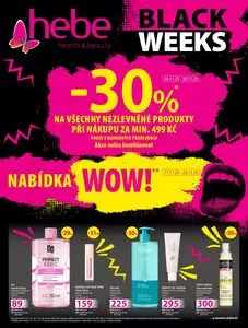 Akční leták Hebe, platný od 2025-11-17 do 2025-11-23.