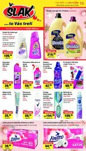 Akční leták ŠLAK, platný od 2025-11-19 do 2025-11-25.