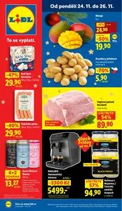 Akční leták LIDL, platný od 2025-11-24 do 2025-11-26.