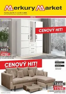 Akční leták Merkury Market, platný od 2025-11-01 do 2025-11-30.