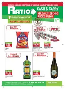 Akční leták Ratio, platný od 2025-11-01 do 2025-11-30.