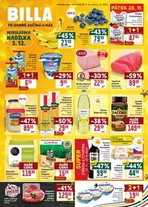 Akční leták BILLA, platný od 2025-11-26 do 2025-12-02.