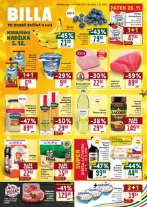 Akční leták BILLA, platný od 2025-11-26 do 2025-12-02.