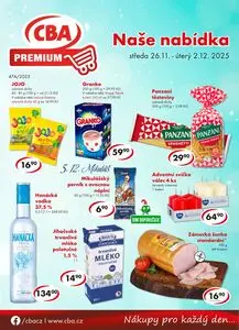Akční leták CBA, platný od 2025-11-26 do 2025-12-02.