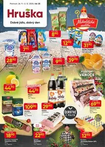 Akční leták Hruška, platný od 2025-11-26 do 2025-12-02.