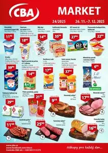 Akční leták CBA, platný od 2025-11-26 do 2025-12-07.