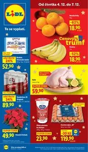 Akční leták LIDL, platný od 2025-12-04 do 2025-12-07.