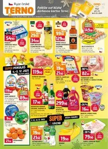 Akční leták COOP TERNO, platný od 2025-12-03 do 2025-12-09.