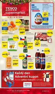 Akční leták TESCO, platný od 2025-12-03 do 2025-12-09.
