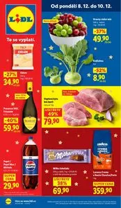 Akční leták LIDL, platný od 2025-12-08 do 2025-12-10.