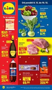 Akční leták LIDL, platný od 2025-12-08 do 2025-12-10.