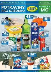 Akční leták JIP, platný od 2025-12-03 do 2025-12-14.