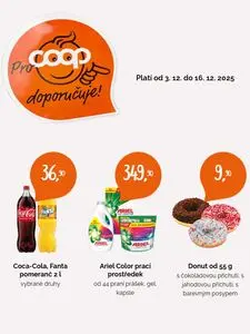 Akční leták COOP MORAVA, platný od 2025-12-03 do 2025-12-16.