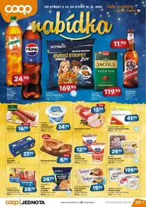 Akční leták COOP, platný od 2025-12-03 do 2025-12-16.