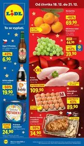 Akční leták LIDL, platný od 2025-12-18 do 2025-12-21.
