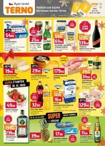 Akční leták COOP TERNO, platný od 2025-12-17 do 2025-12-24.