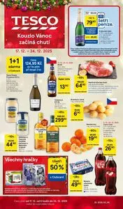Akční leták TESCO, platný od 2025-12-17 do 2025-12-24.
