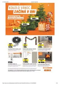 Akční leták OBI, platný od 2025-12-01 do 2025-12-31.