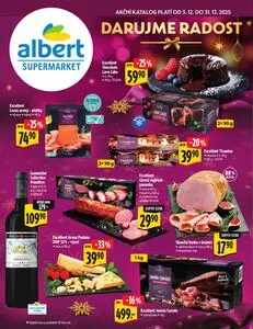 Akční leták albert, platný od 2025-12-03 do 2025-12-31.