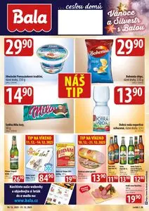 Akční leták Bala, platný od 2025-12-10 do 2025-12-31.